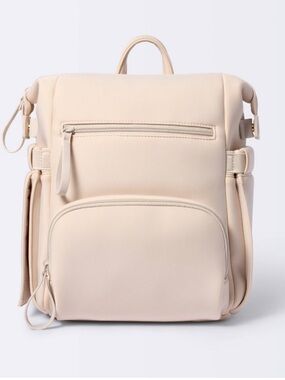 Cloud 9 Minimal Cream Backpack Purse - Women